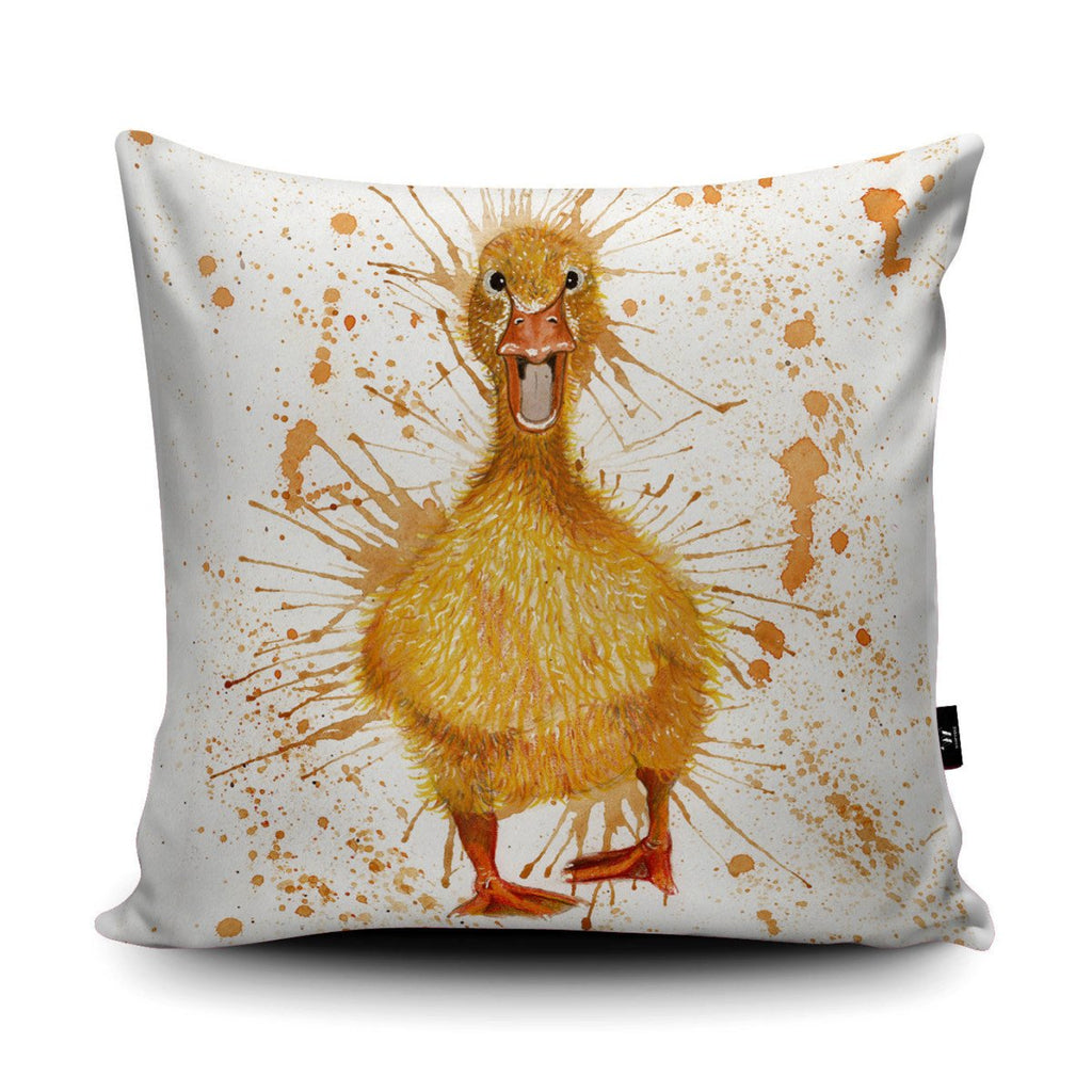 Splatter Duck Cushion - Katherine Williams - Wraptious