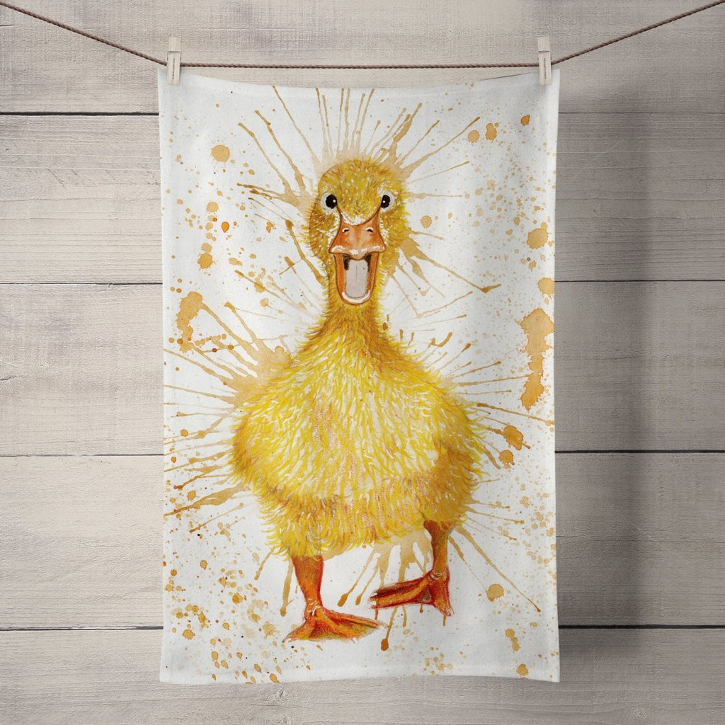 Splatter Duck Tea Towel - Katherine Williams - Wraptious