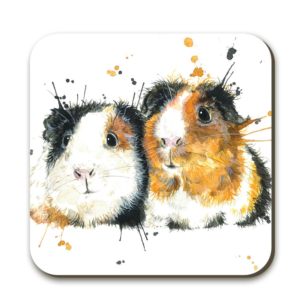 Splatter Guinea Pigs Coaster - Katherine Williams - Wraptious