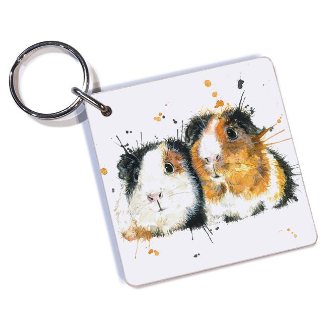 Splatter Guinea Pigs Keyring - Katherine Williams - Wraptious