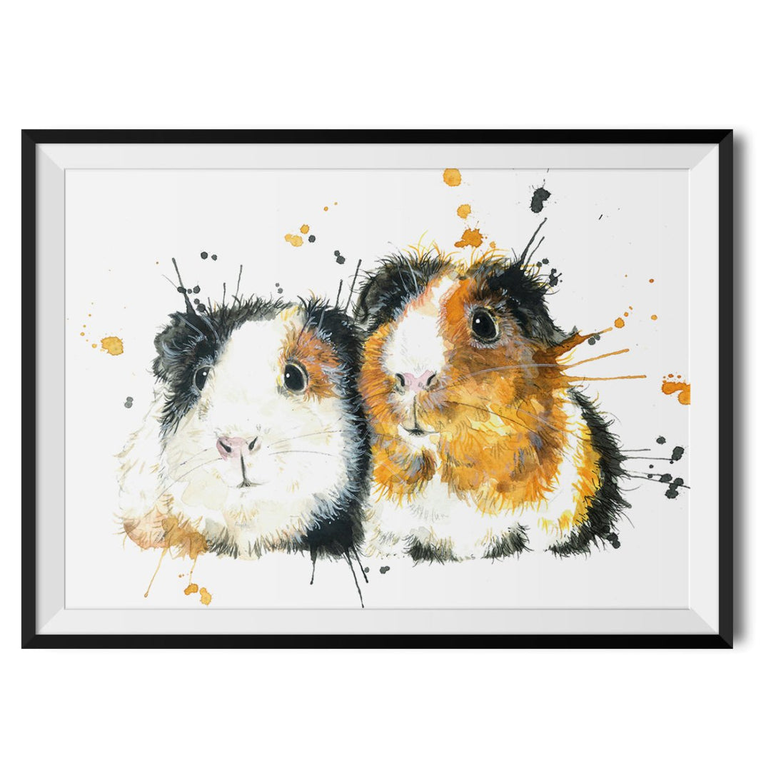 Splatter Guinea Pigs Original Print - Katherine Williams - Wraptious