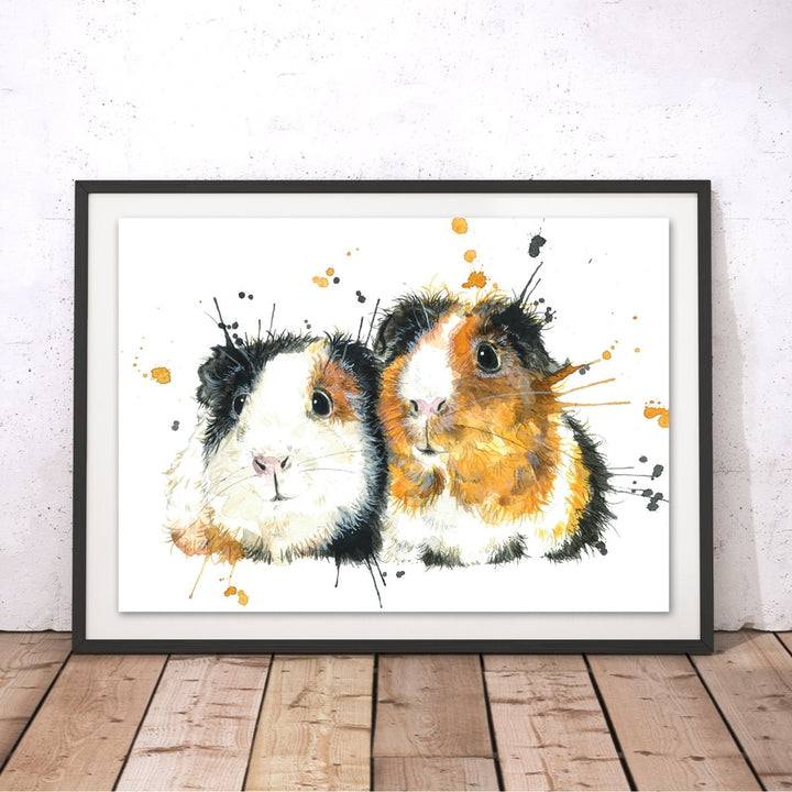 Splatter Guinea Pigs Original Print - Katherine Williams - Wraptious