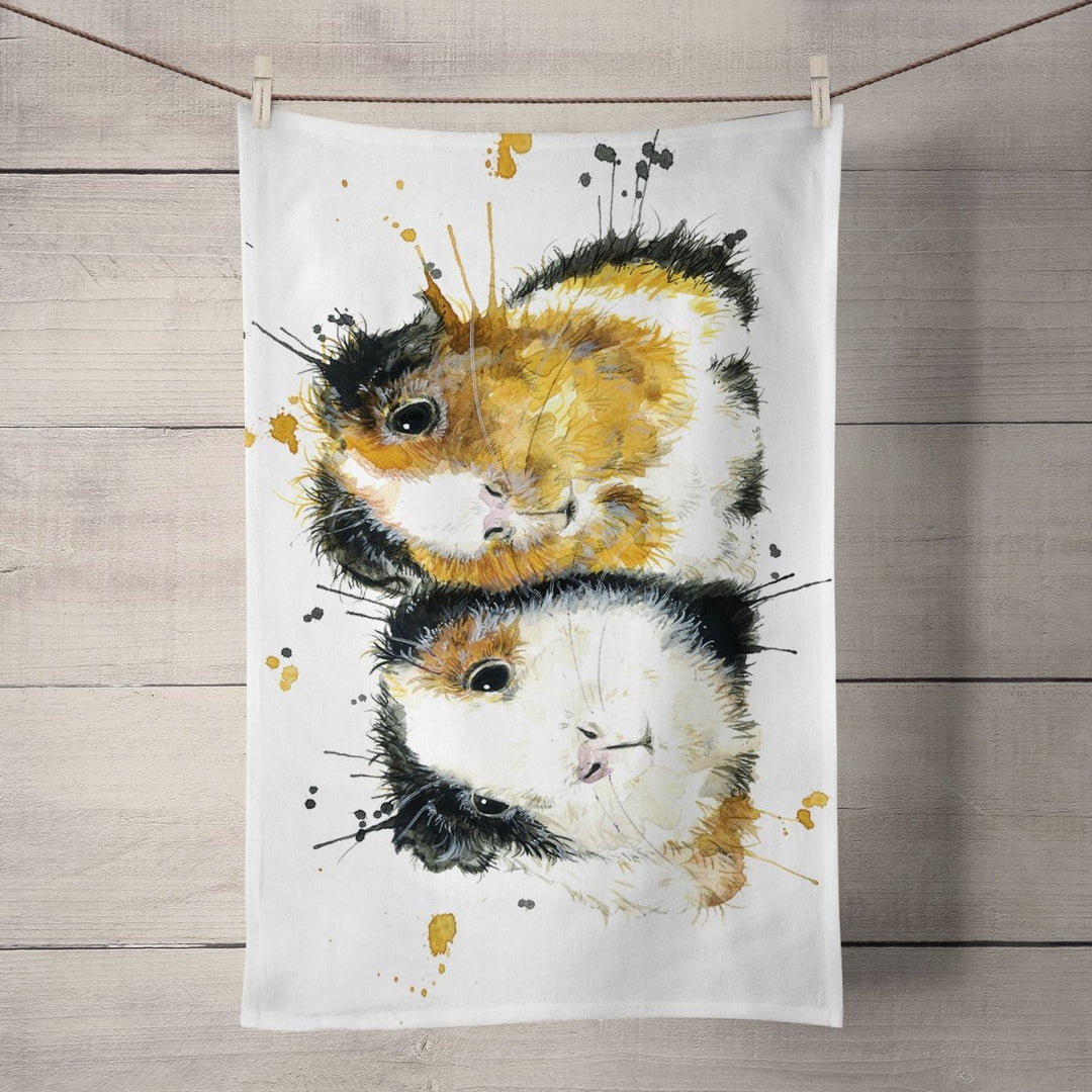 Splatter Guinea Pigs Tea Towel - Katherine Williams - Wraptious