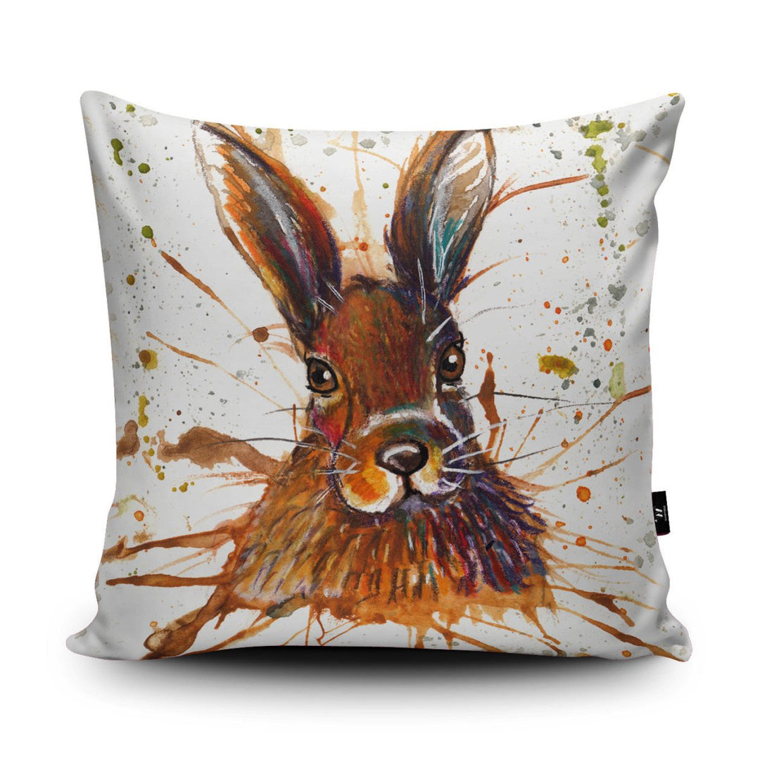 Splatter Hare Cushion - Katherine Williams - Wraptious