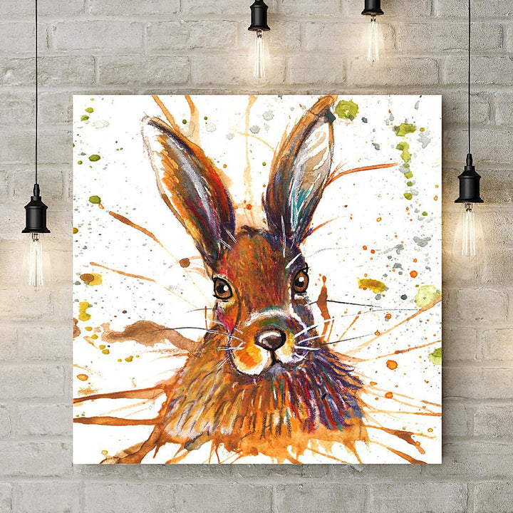 Splatter Hare Deluxe Canvas - Katherine Williams - Wraptious