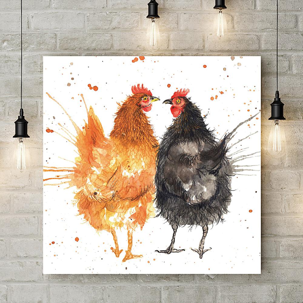 Splatter Hens Deluxe Canvas - Katherine Williams - Wraptious