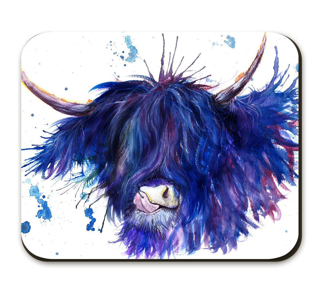 Splatter Highland Cow Placemat - Katherine Williams - Wraptious