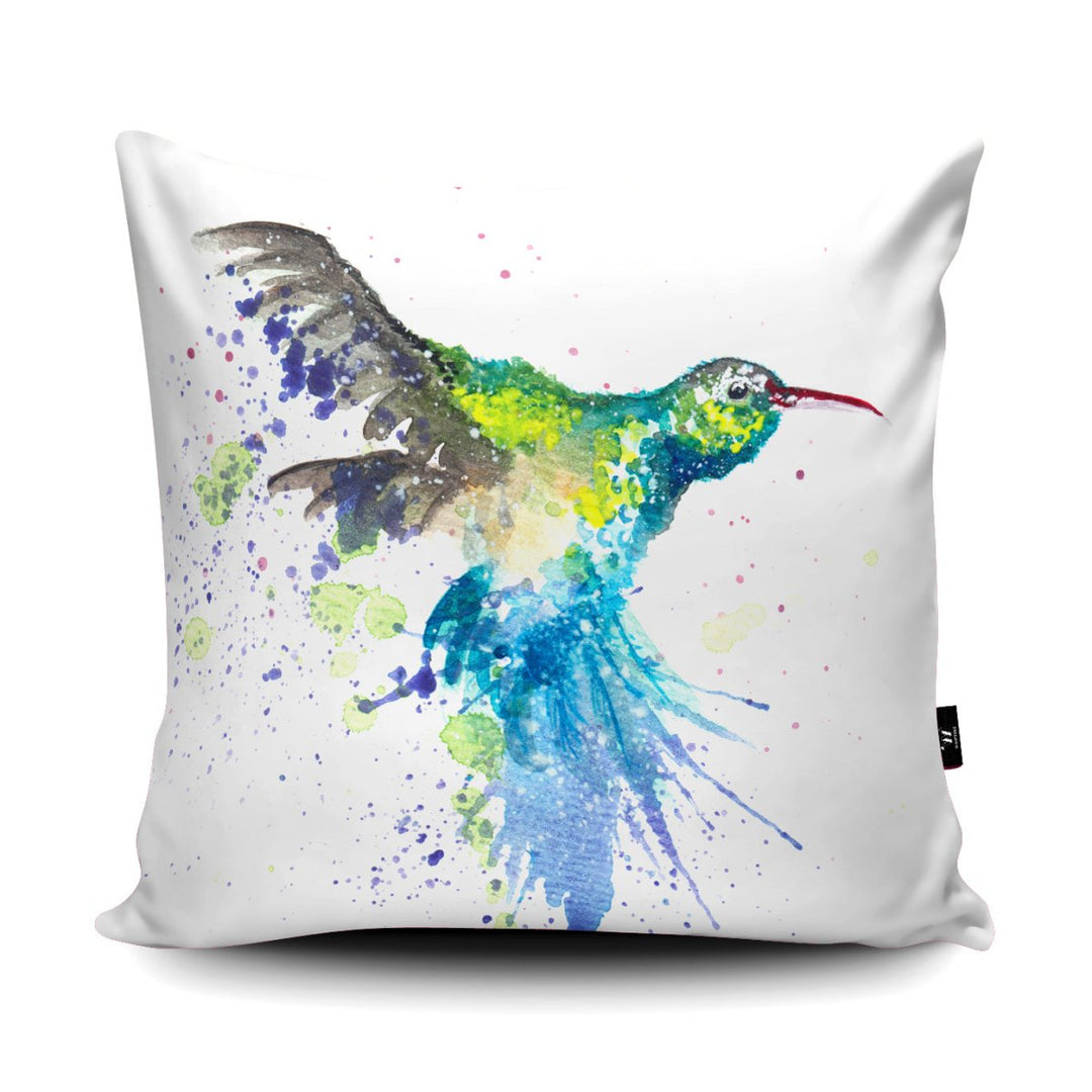 Splatter Hummingbird Cushion - Katherine Williams - Wraptious