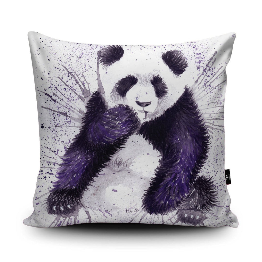 Splatter Panda Cushion - Katherine Williams - Wraptious
