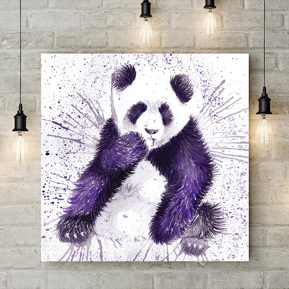 Splatter Panda Deluxe Canvas - Katherine Williams - Wraptious