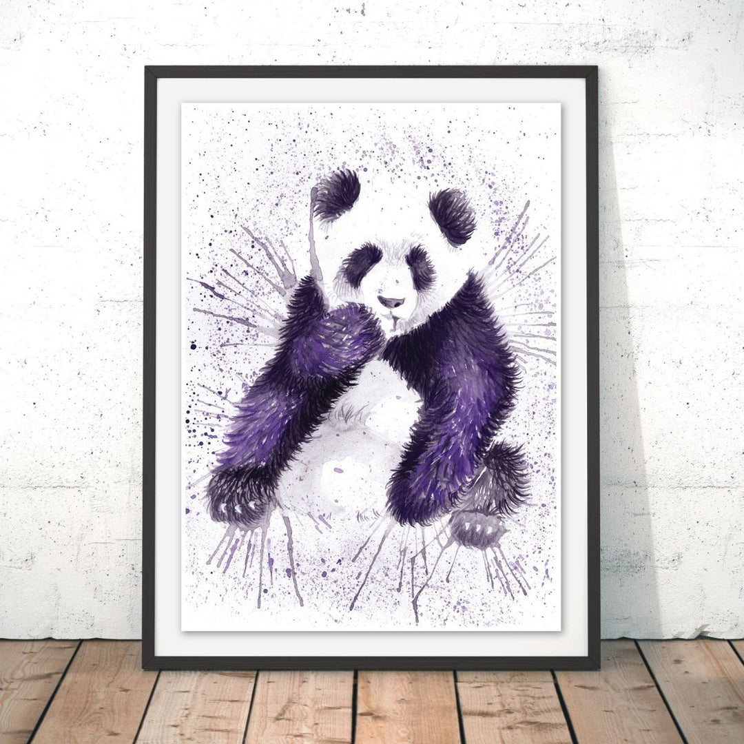 Splatter Panda Original Print - Katherine Williams - Wraptious