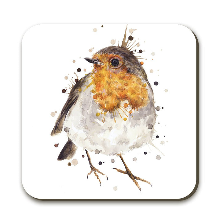 Splatter Robin Coaster - Katherine Williams - Wraptious