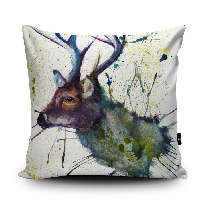 Splatter Stag Cushion - Katherine Williams - Wraptious