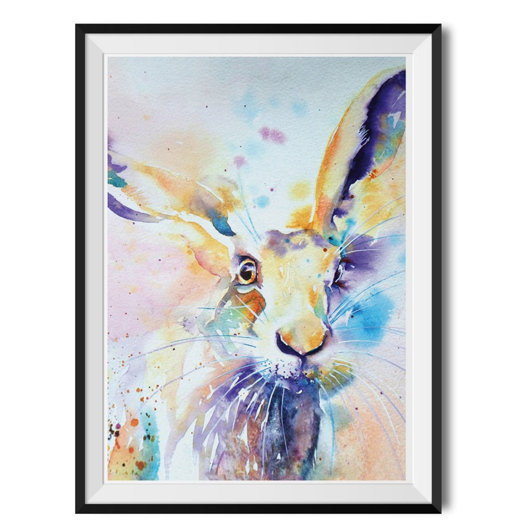 Spring Hare Original Print - Liz Chaderton - Wraptious