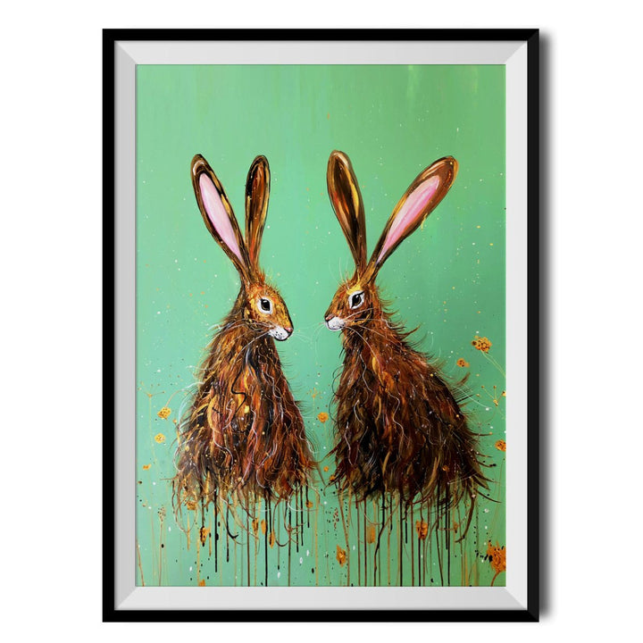 Spring Hares Original Print - Emma Haines - Wraptious