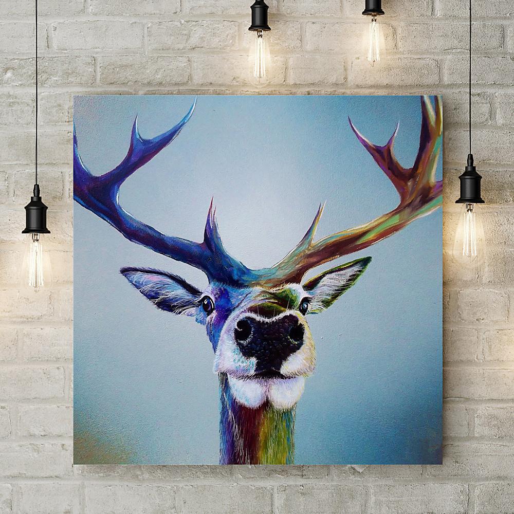 Stag Selfie Deluxe Canvas - Adam Barsby - Wraptious