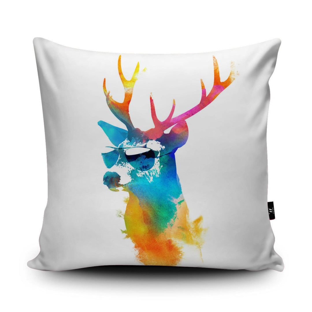 Sunny Stag Cushion - Robert Farkas - Wraptious