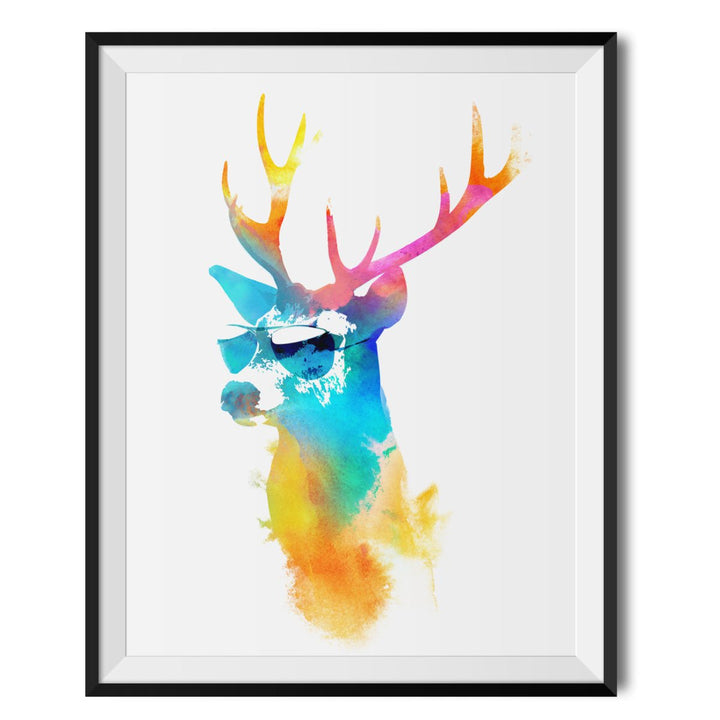 Sunny Stag Original Print - Robert Farkas - Wraptious