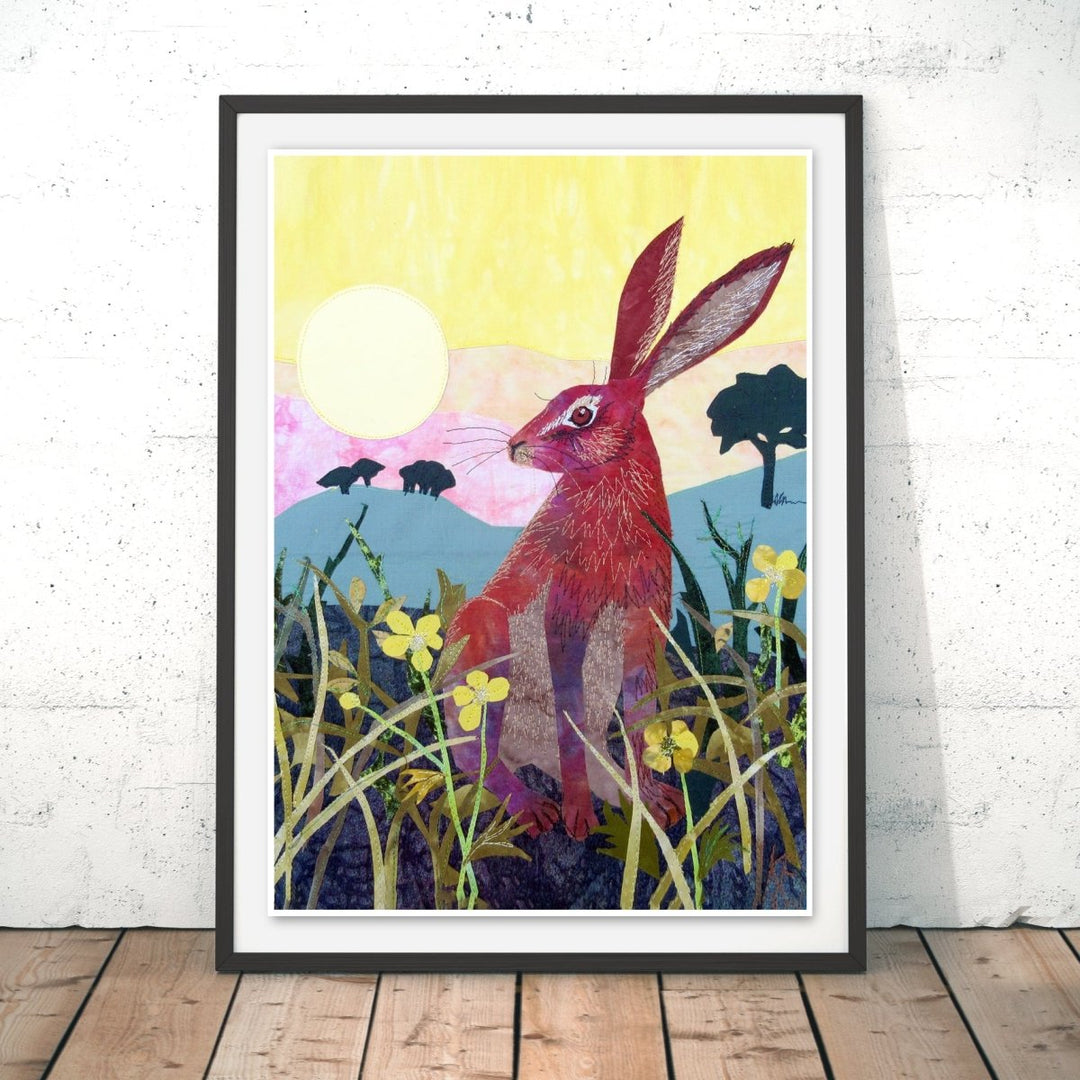 Sunrise Hare Original Print - Kate Findlay - Wraptious