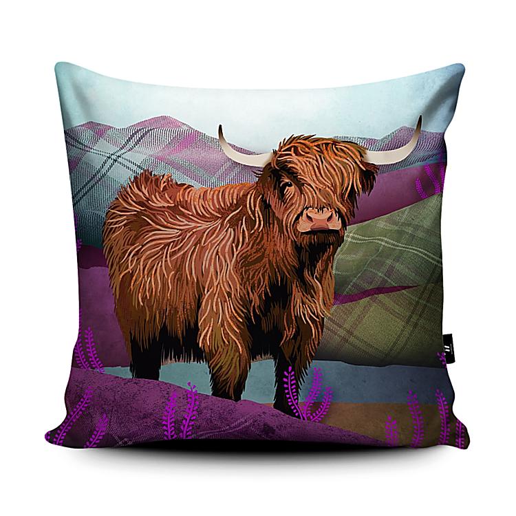 Tartan Highland Cushion - Charlotte Anne - Wraptious