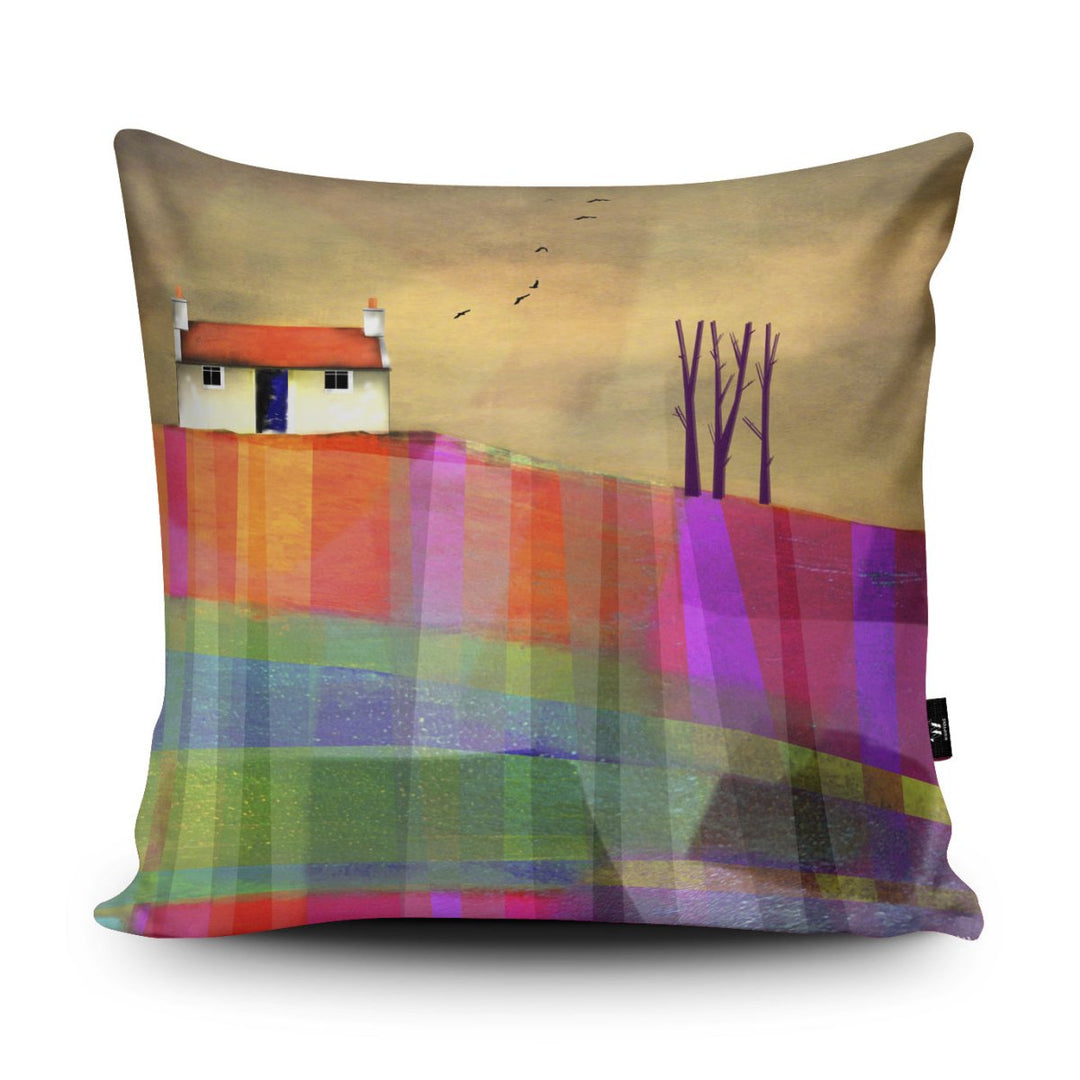 Tartan Landscape Cushion - Rikki O'Neill - Wraptious