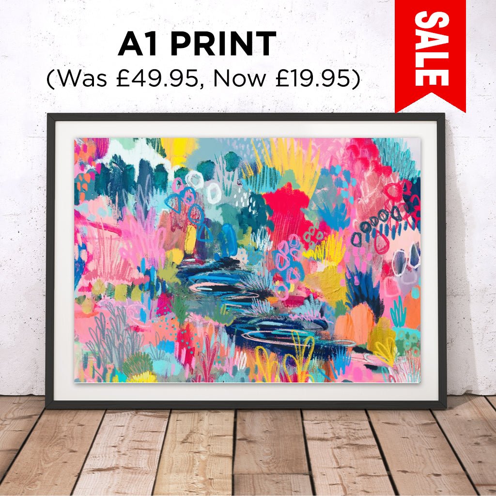 The River Bed. SALE! Original Print - Nade Simmons - Wraptious