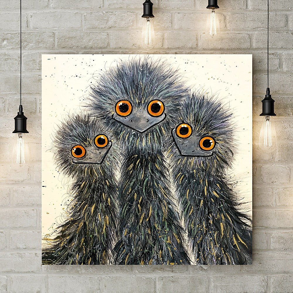 Triplets Deluxe Canvas - Emma Haines - Wraptious