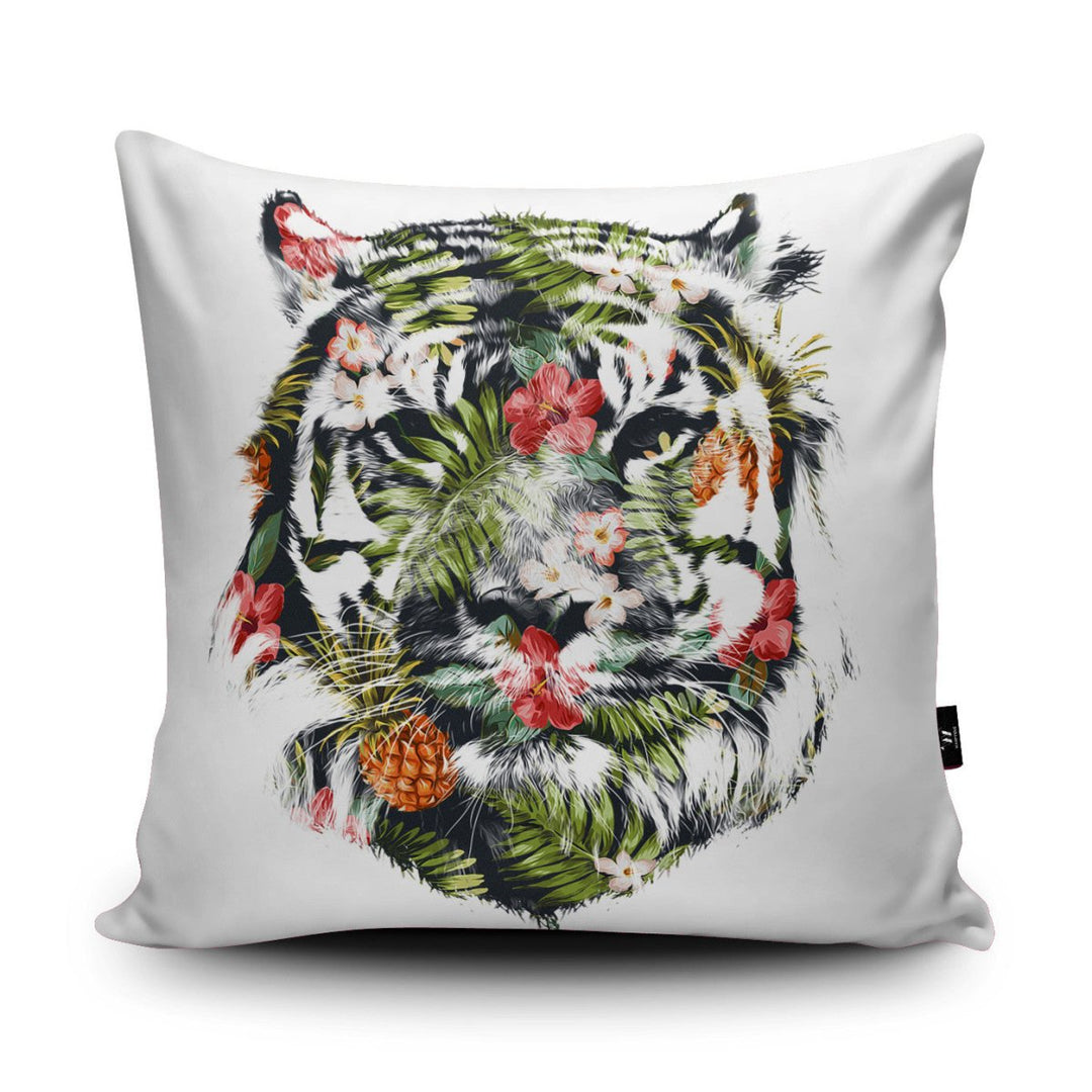 Tropical Tiger Cushion - Robert Farkas - Wraptious