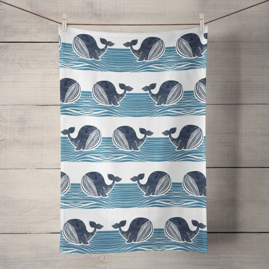 Whale of a Time Tea Towel - Bells Scambler - Wraptious