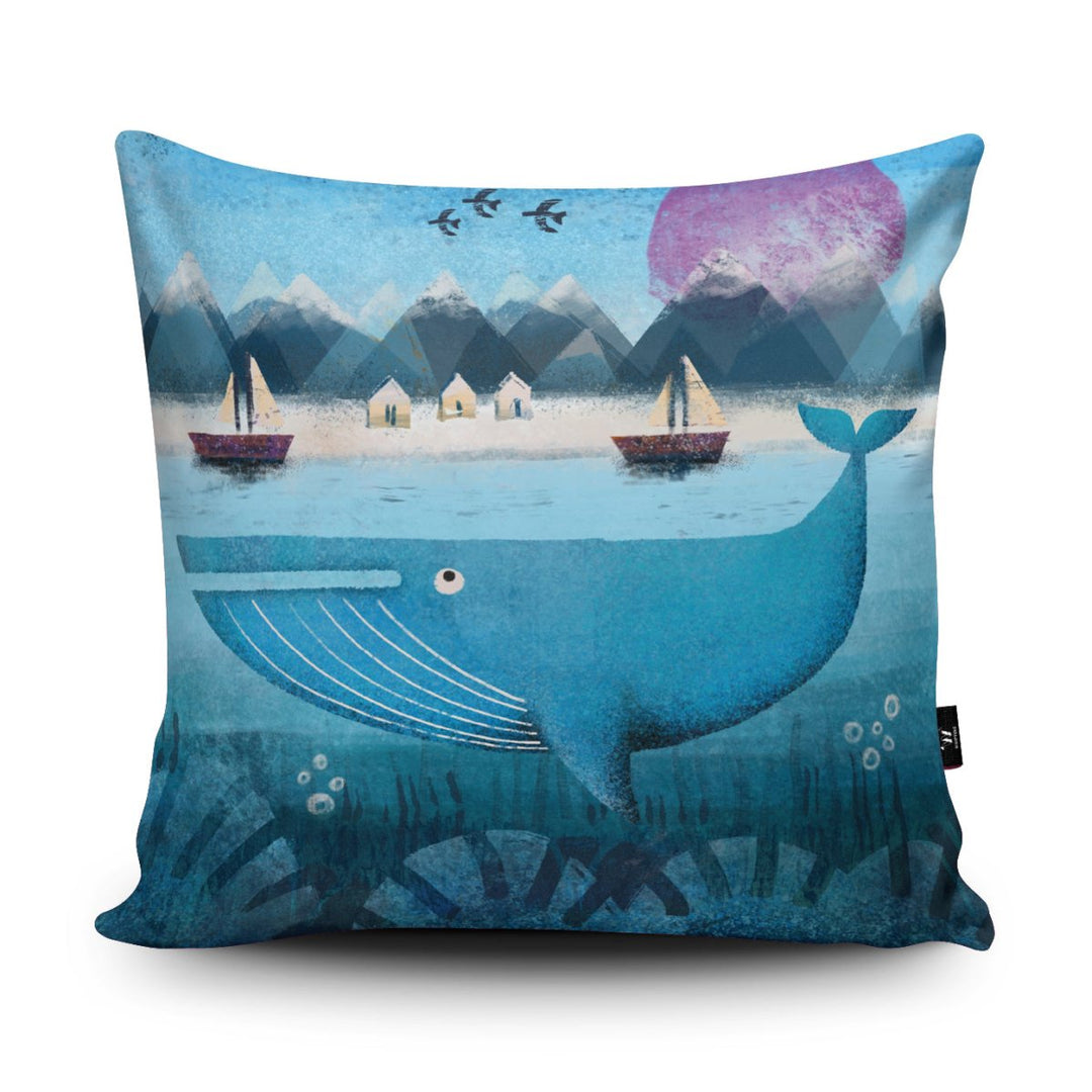 Whale Song Cushion - Jonathan Willoughby - Wraptious
