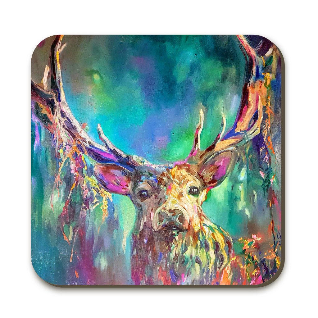 Woodland Stag Coaster - Sue Gardner - Wraptious