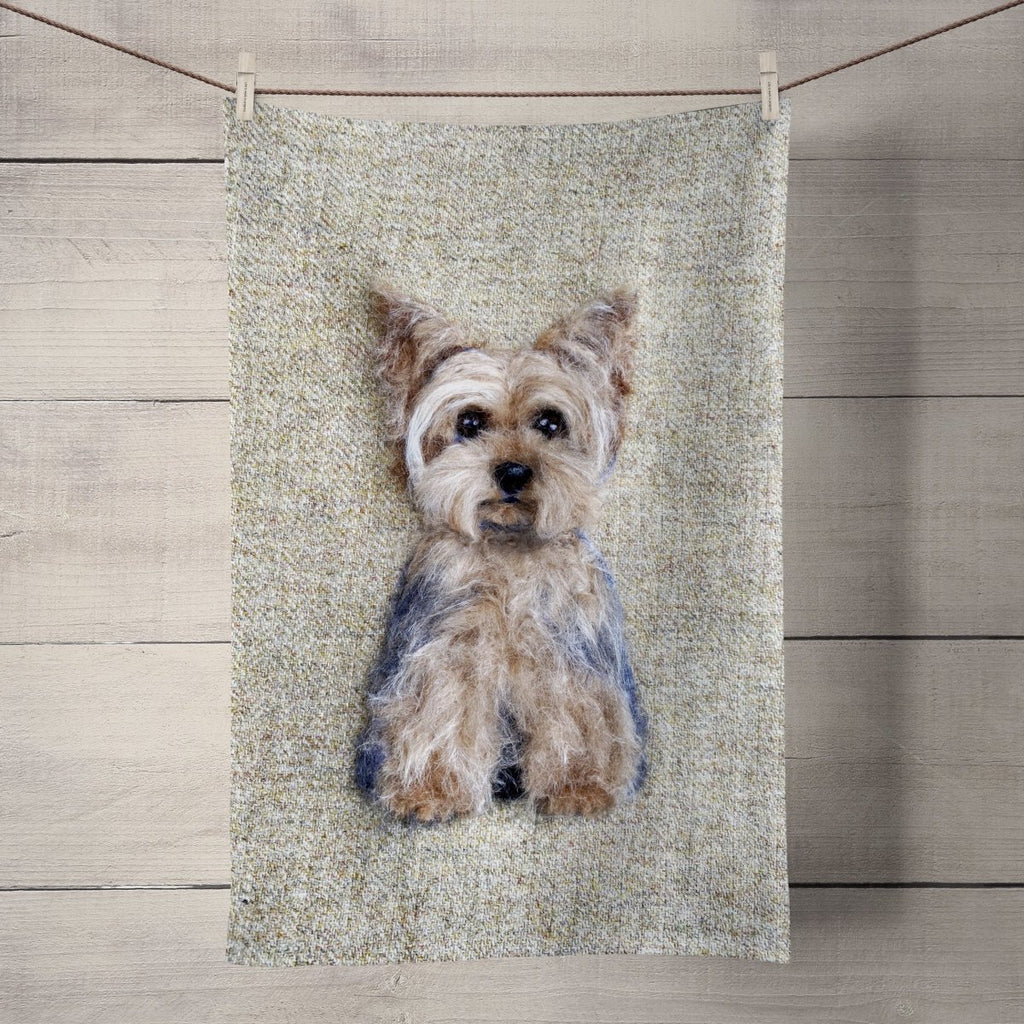 Yorkshire Terrier Tea Towel - Sharon Salt - Wraptious
